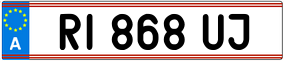 Trailer License Plate